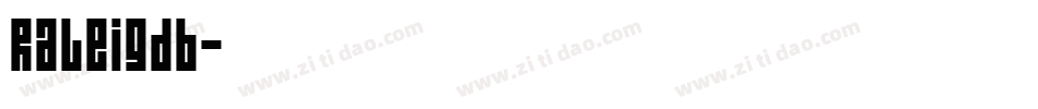Raleigdb字体转换