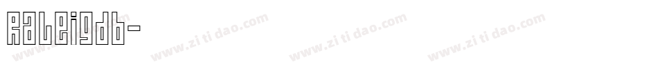 Raleigdb字体转换