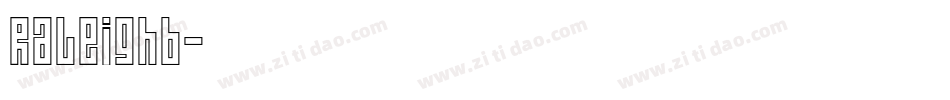 Raleighb字体转换