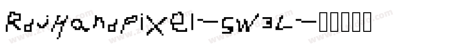 RdjHandPixel-5w3L字体转换