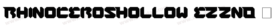 RhinocerosHollow-eZZnO字体转换