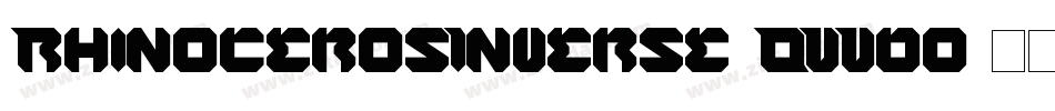 RhinocerosInverse-OVVdo字体转换