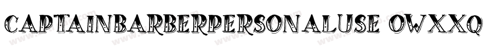 CaptainBarberPersonalUse-owxxq字体转换