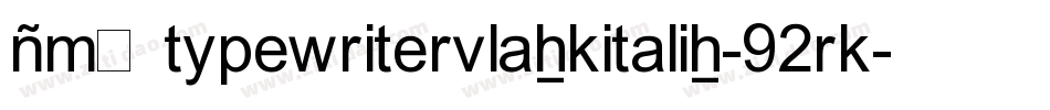 JmhtypewriterblackItalic-92rK字体转换