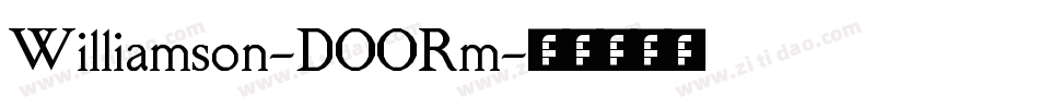 Williamson-DOORm字体转换