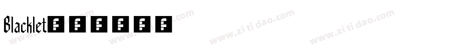 Blacklet字体转换