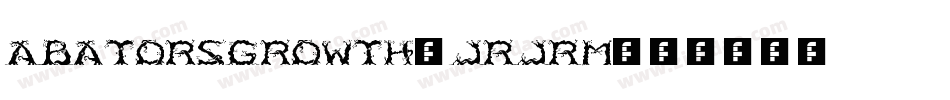 ABatorsGrowth-JRJRm字体转换