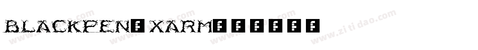 BlackPen-xaRm字体转换