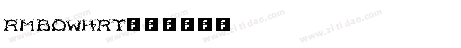 RMBowhrt字体转换