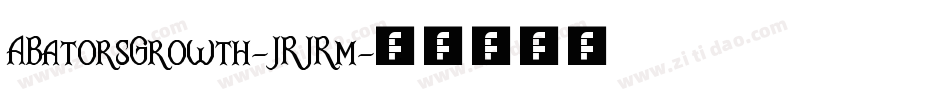 ABatorsGrowth-JRJRm字体转换