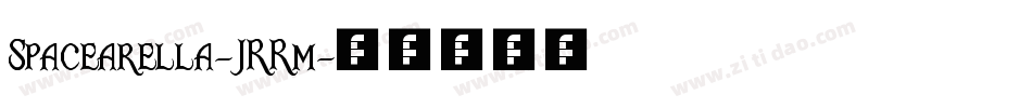 Spacearella-JRRm字体转换