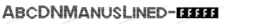 AbcDNManusLined字体转换