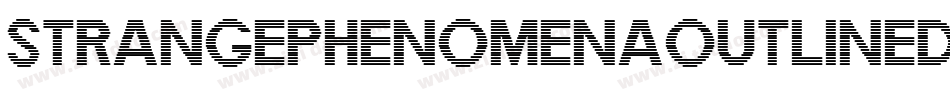 STRANGEPHENOMENAOUTLINED字体转换