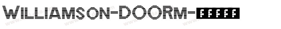 Williamson-DOORm字体转换