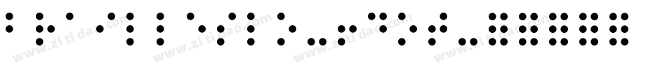 BrailleSlo-6Dot字体转换
