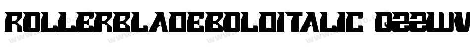 RollerBladeBoldItalic-qZZwV字体转换