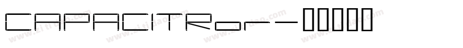 CAPACITRor字体转换