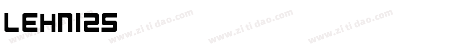 LEHN125字体转换
