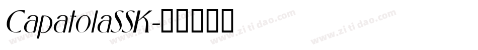 CapatolaSSK字体转换