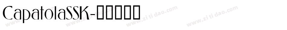 CapatolaSSK字体转换