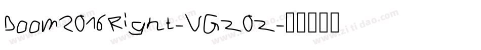 Doom2016Right-VGz0z字体转换