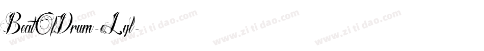 BeatOfDrum-eLyl字体转换