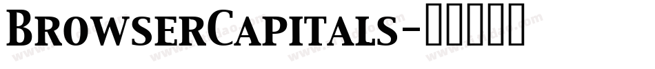 BrowserCapitals字体转换