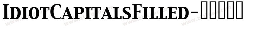 IdiotCapitalsFilled字体转换