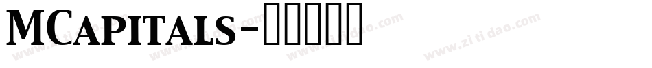 MCapitals字体转换