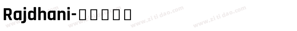 Rajdhani字体转换