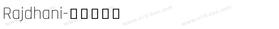 Rajdhani字体转换