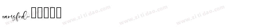 ramsfnd字体转换