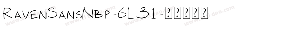 RavenSansNbp-6L31字体转换