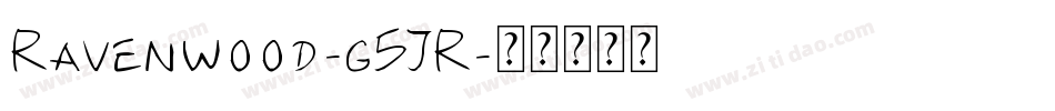 Ravenwood-g5JR字体转换