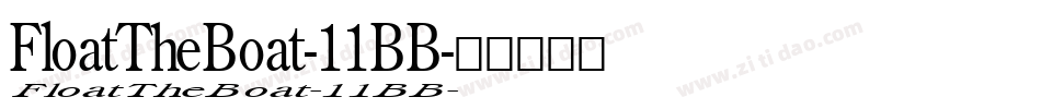 FloatTheBoat-11BB字体转换
