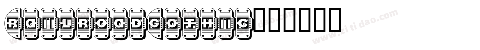 RailroadGothic字体转换