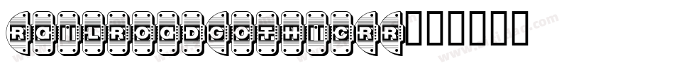 RailroadGothicRR字体转换