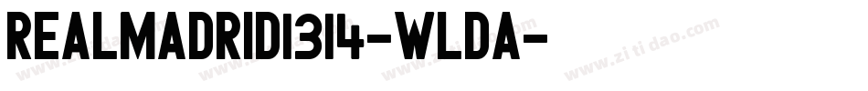 RealMadrid1314-WLdA字体转换