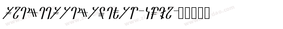 ReanaarianItalic-6MvY字体转换
