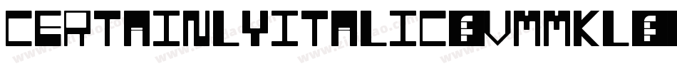 CertainlyItalic-vmmKL字体转换
