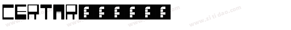 certar字体转换