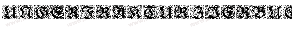 UngerFrakturZierbuchstaben字体转换