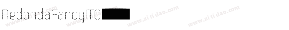 RedondaFancyITC字体转换