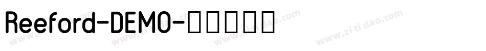 Reeford-DEMO字体转换