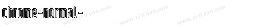 Chrome-Normal字体转换