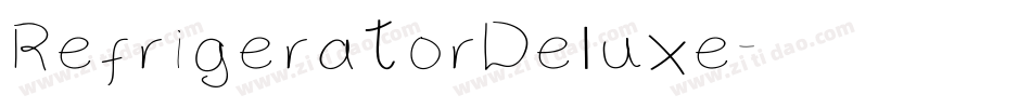 RefrigeratorDeluxe字体转换