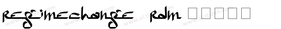 RegimeChange-6RDM字体转换