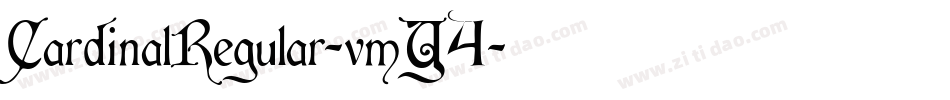 CardinalRegular-vmY4字体转换 CardinalRegular-vmY4字体转换