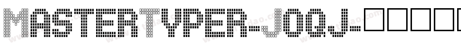 MasterTyper-J0qj字体转换