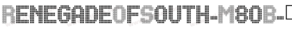 RenegadeOfSouth-M80B字体转换